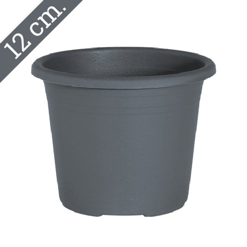 Rund plastpotte ø12 cm