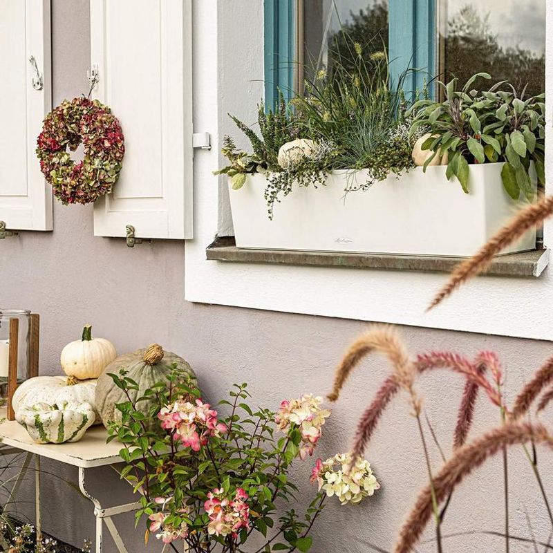 Balconera Color 80 'White', Lechuza Balkongkasse